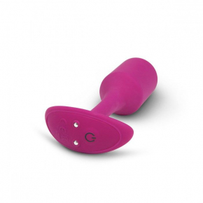 Анальная вибропробка для ношения b-Vibe Vibrating Snug Plug 2, розовая