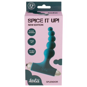 Анальная вибропробка Lola Toys New Edition Splendor, зеленая
