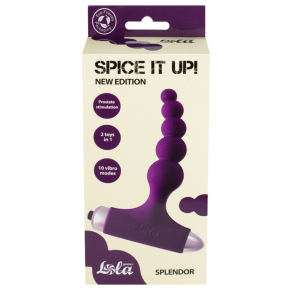 Анальная вибропробка Lola Toys New Edition Splendor, фиолетовая