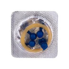 Стимулирующий презерватив-насадка Sitabella condoms Roll & Ball Cherry