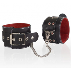 Кожаные оковы с изнанкой BDSM accessories