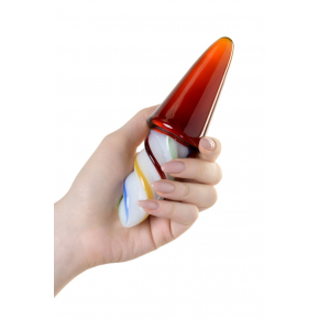 Коническая стеклянная анальная втулка, 16×4.5 см