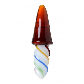 Коническая стеклянная анальная втулка, 16×4.5 см