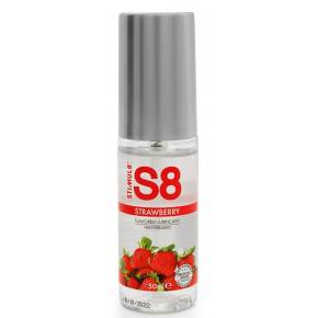 Смазка на водной основе со вкусом клубники S8 Flavored Strawberry, 50 мл