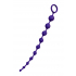Фиолетовая силиконовая анальная цепочка Grape
