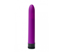 Фиолетовый гладкий вибратор силиконовым напылением