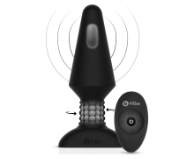 Вибропробка с имитацией римминга b-Vibe Rimming Plug XL, черная