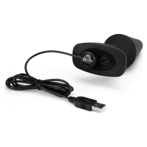 Вибропробка с имитацией римминга b-Vibe Rimming Plug XL, черная