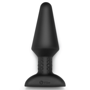 Вибропробка с имитацией римминга b-Vibe Rimming Plug XL, черная