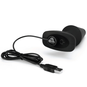 Вибропробка с имитацией римминга b-Vibe Rimming Plug XL, черная