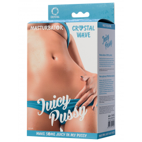 Полупрозрачный мастурбатор Juicy Pussy Crystal Wave