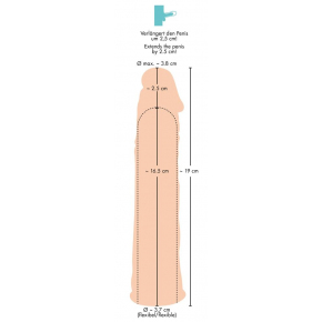 Насадка-удлинитель Orion Silicone Extension, телесный