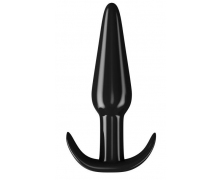 Черная анальная пробка для ношения, 11.5×3 см