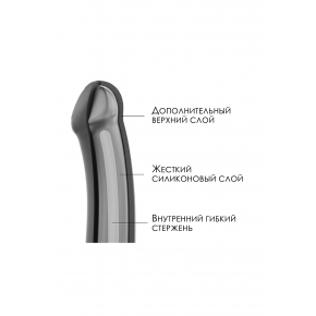 Насадка для страпона Strap-on-me Bendable Dildo L, черная