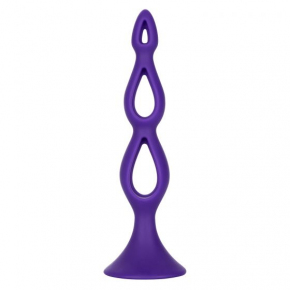 Фиолетовая анальная елочка Silicone Triple Probe
