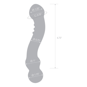 Изогнутый стеклянный стимулятор G-точки Curved G-Spot