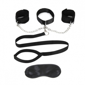 Ошейник с наручниками и поводком Collar Cuffs & Leash Set