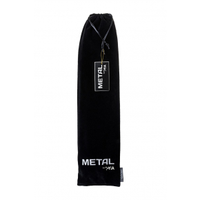 Металлическая анальная втулка с хвостом чернобурой лисы Metal, S