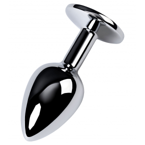 Конусовидная анальная пробка с фиолетовым кристаллом