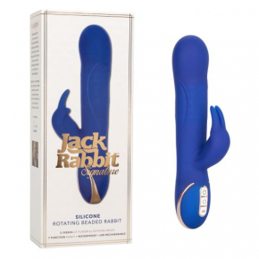 Вибратор CalExotics  Jack Rabbit Signature Silicone Rotating Beaded Rabbit