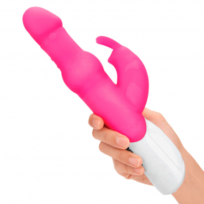 Вибратор Rabbit Essentials Pearls Rabbit Vibrator With Rotating Shaft, розовый