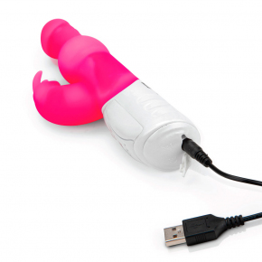 Вибратор Rabbit Essentials Pearls Rabbit Vibrator With Rotating Shaft, розовый