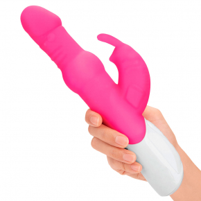 Вибратор Rabbit Essentials Beads Rabbit Vibrator With Rotating Shaft, розовый