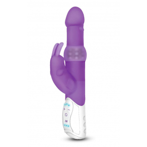 Вибратор Rabbit Essentials Beads Rabbit Vibrator With Rotating Shaft, фиолетовый