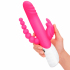 Вибратор Rabbit Essentials Double Penetration Rabbit Vibrator with Rotating Shaft, розовый