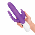 Вибратор Rabbit Essentials Double Penetration Rabbit Vibrator with Rotating Shaft, фиолетовый