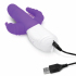 Вибратор Rabbit Essentials Double Penetration Rabbit Vibrator with Rotating Shaft, фиолетовый