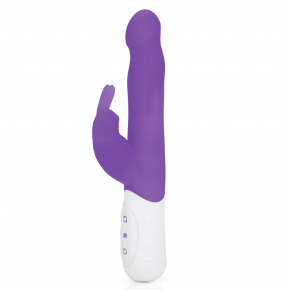 Вибратор Rabbit Essentials Slim Shaft Rabbit Vibrator With Rotating Beads, фиолетовый