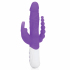 Вибратор Rabbit Essentials Slim Realistic Double Penetration Rabbit Vibrator With Rotating Beads, фиолетовый