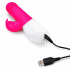 Вибратор Rabbit Essentials Thrusting Rabbit Vibrator With Throbbing Shaft, розовый