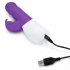 Вибратор Rabbit Essentials Thrusting Rabbit Vibrator With Throbbing Shaft, фиолетовый