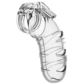 Прозрачный мужской пояс верности ManCage Model 05 Chastity Cock Cage 5.5"