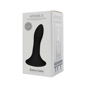 Черный дилдо двойной плотности Adrien Lastic Hitsens 5