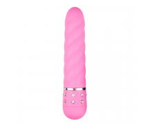 Мини-вибратор Mini Vibe Collection Diamond Twisted Vibrator, розовый