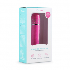 Мини-вибратор Mini Vibe Collection Diamond Twisted Vibrator, розовый