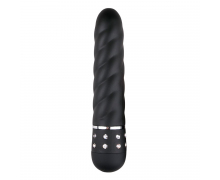 Мини-вибратор Mini Vibe Collection Diamond Twisted Vibrator, черный