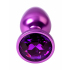 Анальная втулка с фиолетовым кристаллом Metal