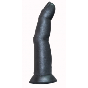 Черный анальный стимулятор в виде пальца на присоске , 15×3 см
