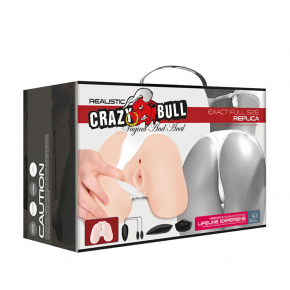 Пышная попка с двумя входами и вибрацией Crazy Bull Vagina and Anal