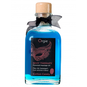 Массажное масло Orgie Lips Massage со вкусом сахарной ваты,  100 мл