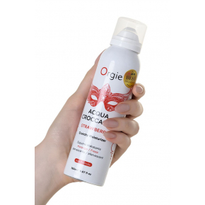 Шипучая увлажняющая пена для чувственного массажа Orgie Acqua Croccante Strawberry, 150 мл