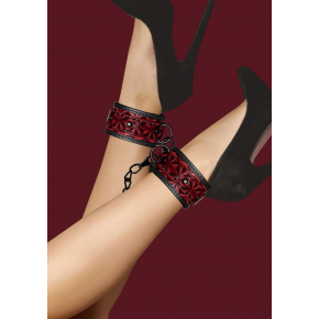 Поножи Ouch! Luxury Ankle Cuffs, красные