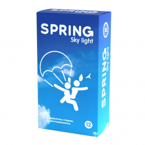 Тонкие презервативы Spring Sky Light, 12 шт.