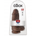 Фаллоимитатор Pipedream King Cock 9" Chubby, коричневый