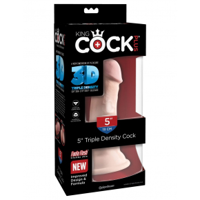 Фаллоимитатор на присоске King Cock Plus 5" Triple Density Cock