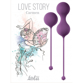 Набор вагинальных шариков Love Story Carmen, фиолетовые
